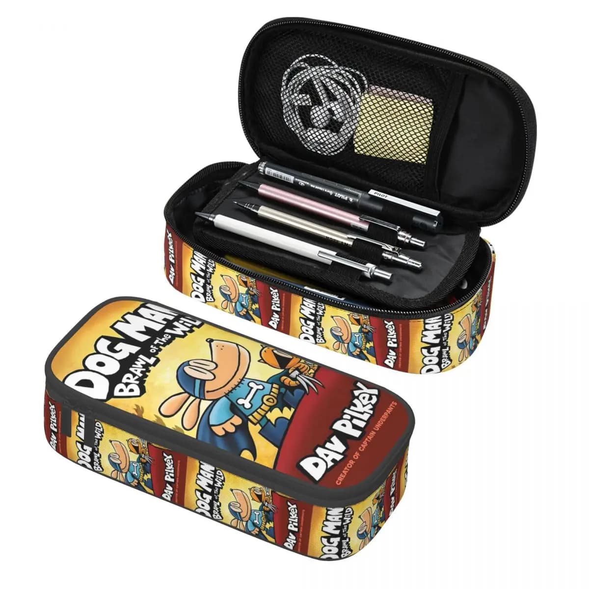 Astuccio personalizzato Kawaii D-Dogs per ragazze e ragazzi, adorabile film di cartoni animati, grande borsa per penne, scatola per accessori scolastici