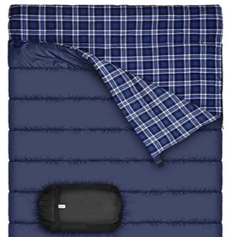 Sleeping bag for double person, Outdoor camping sleeping bag, fleece sleeping bag, thick sleeping bag, Outdoor sleeping bag