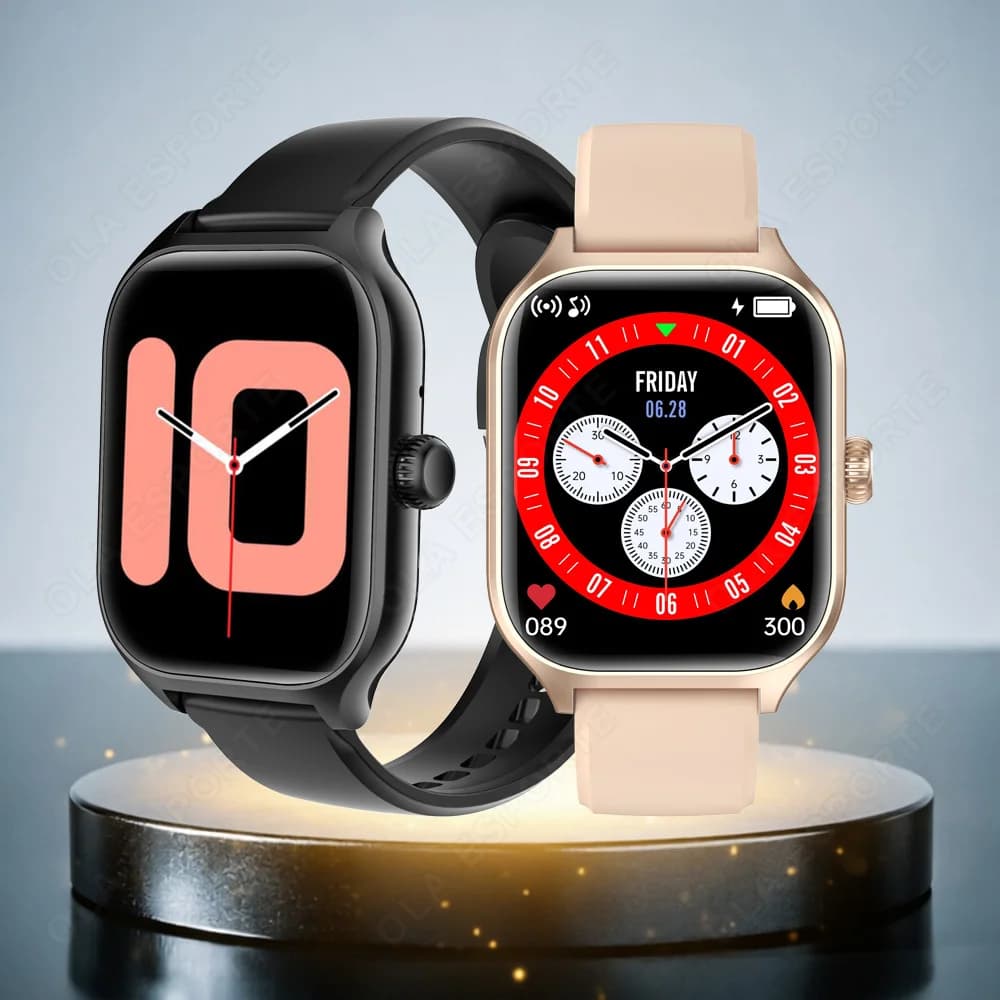 New Smartwatch 2025 with Bluetooth calls, Message notifications, 24 Hour Health Monitoring, Gift for Men and Women HW12