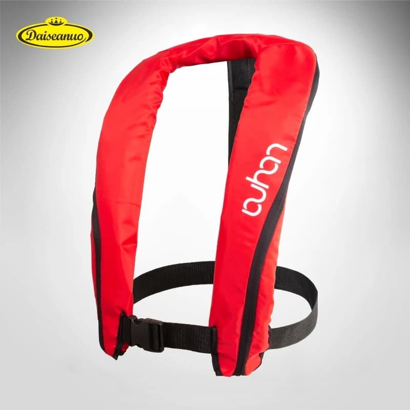 Gilet da pesca professionale giubbotto di salvataggio autogonfiabile gilet manuale adulto 100N - 150N accessori per canottaggio per Rafting per sport acquatici automatici