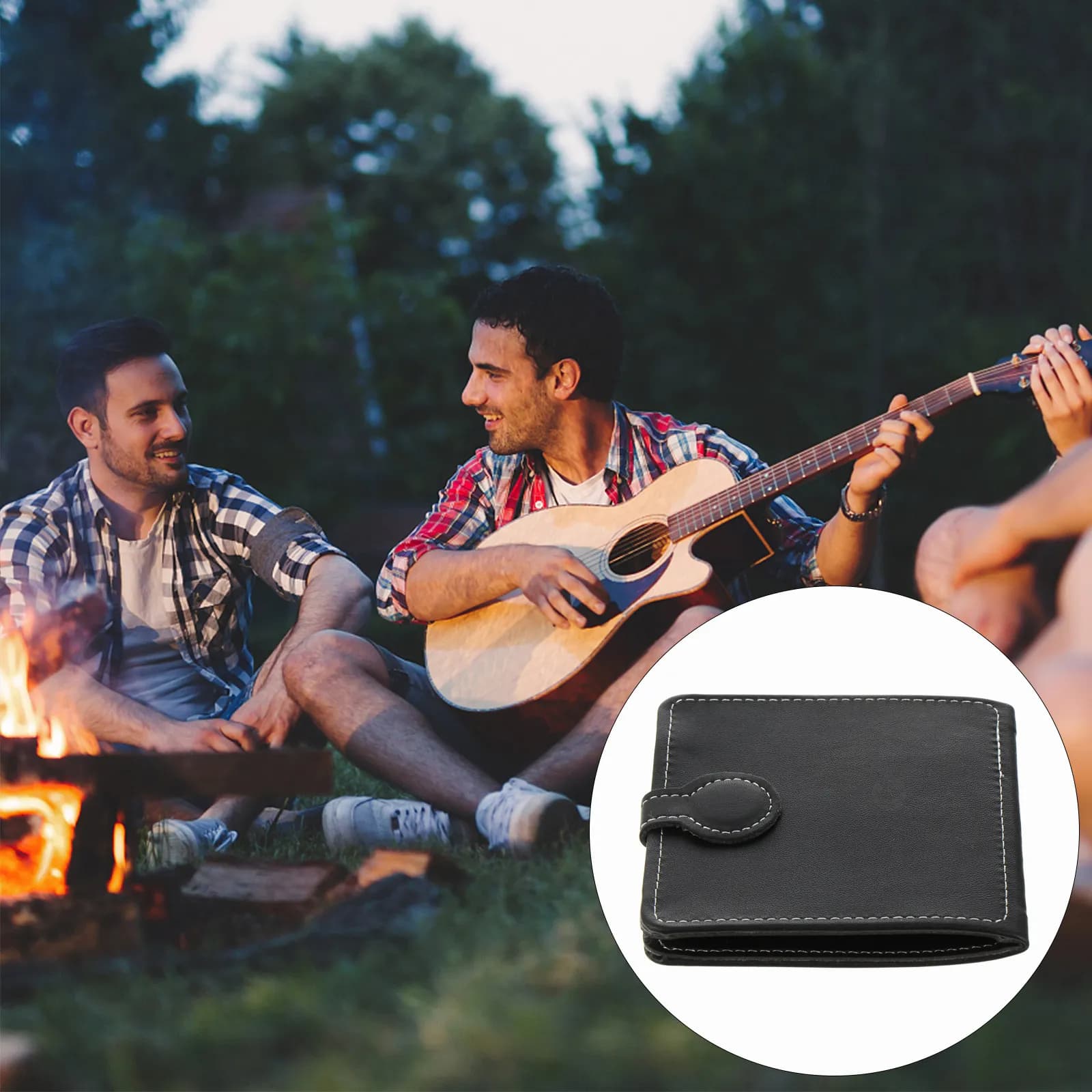 Porta Plettri per Chitarra, Borsa Compatta Portatile con Organizer per 12 Plettri, per Chitarra Elettrica, Acustica, Basso e Ukulele