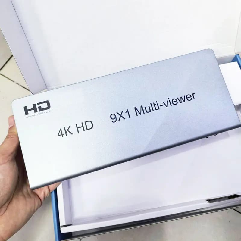 Multiviewer 4K 9x1 compatibile HDMI 2x1 4x1 6x1 8x1 1080P Multi schermo diviso Quad Screen Doppio display Interruttore continuo con IR