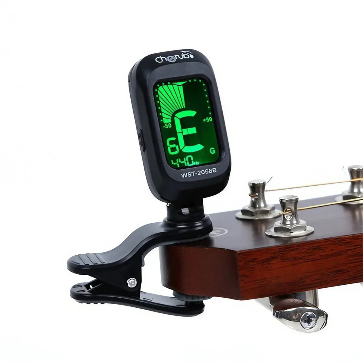 Accordatore per chitarra acustica digitale Clip-on Clip girevoli sull'accordatore Display LCD Chitarra acustica a colori Basso Chitarra ukulele