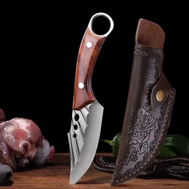 Handmade Forged Knife Meat Bone Knife Fruit Slicing Knife Stainless Steel Kitchen Chef Knife Perfect For Household Knives JJ2808