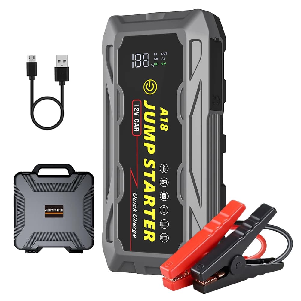 Avviatore di emergenza per auto ad alta potenza da 74000 mWh 12 V Alimentatore per avviamento di emergenza automobilistico 3000 A Avviatore di emergenza per auto con corrente di picco