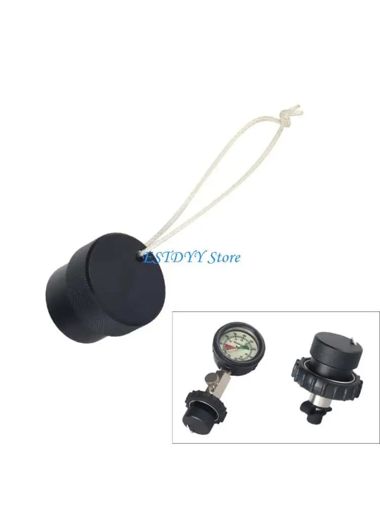 G6DE DIN Port Protective Cover Aluminum Alloy Dust Cap with Quick Install Features Corrosions Resistant for Swim Pool Use
