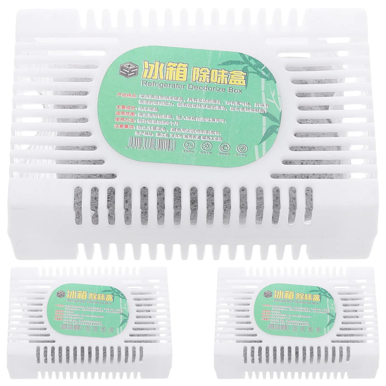 Set of 3 Deodorants for RV Fridges, Odour Absorbers for Fridges, Thermal Bags, Containers Lunch, Wardrobes and basements