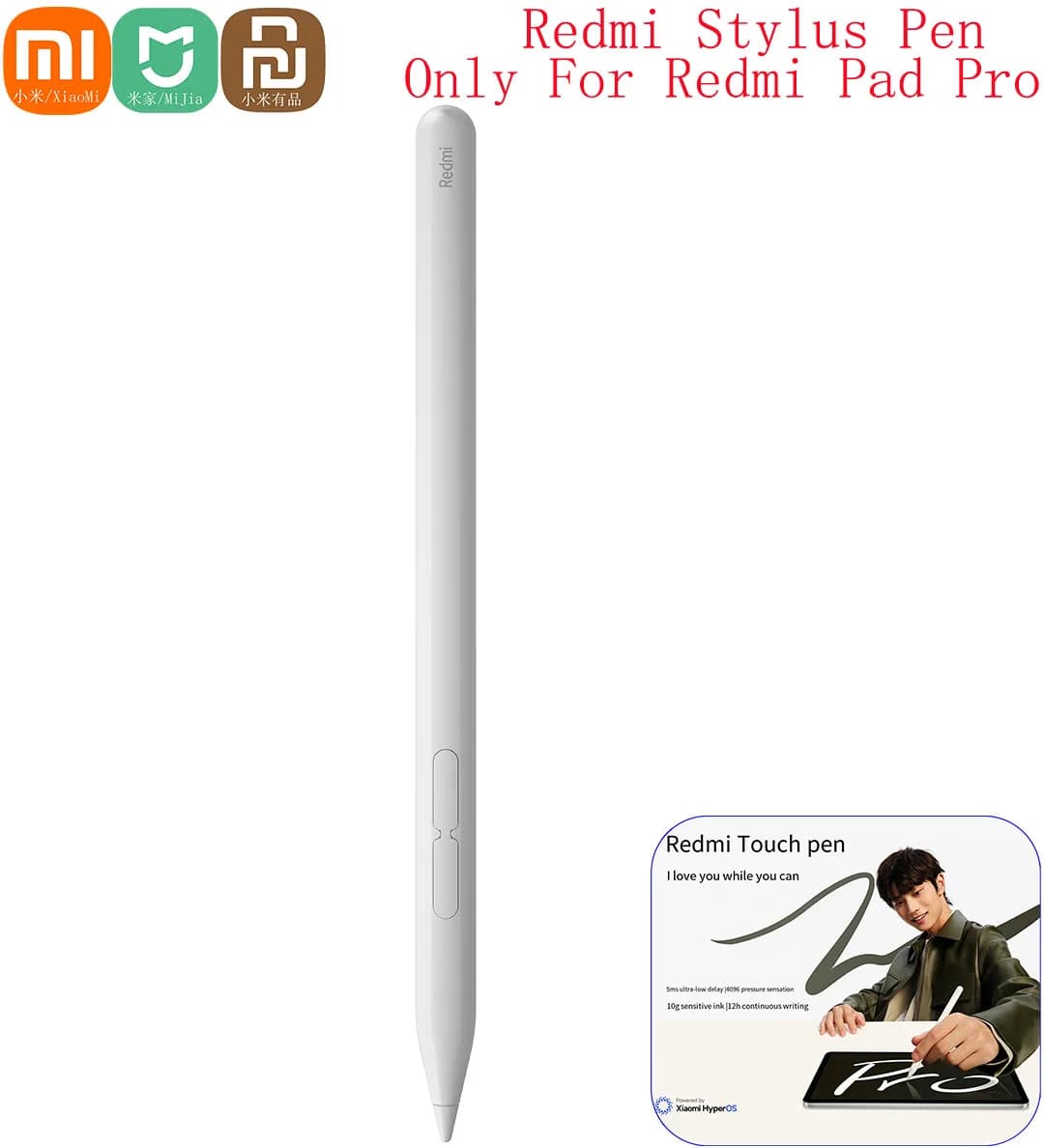 Redmi Xiaomi Pen Smart Style 240Hz Desenhar Escrita Captura de Tela Touch Baixa Latência Caneta Inteligente Para Per Redmi Pad