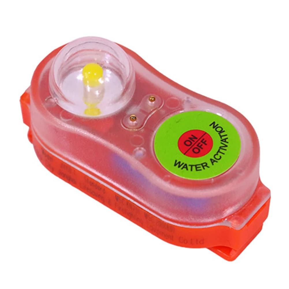 Lampada di segnalazione di emergenza Luce di localizzazione personale di sicurezza per attivazione dell'acqua Gilet di salvataggio a risparmio energetico Luce di segnalazione Accessori per esterni