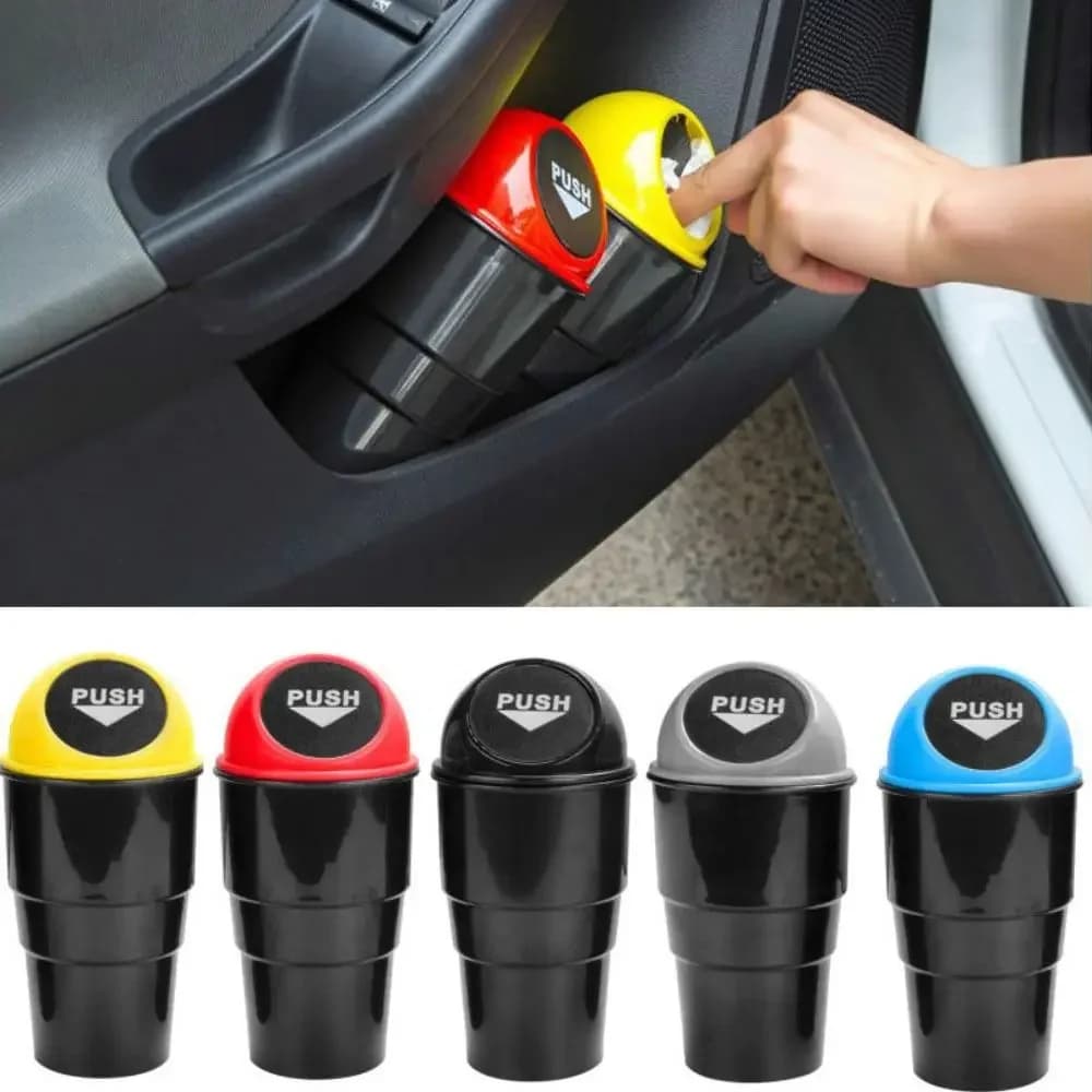 Car Trash bin Organizer Car Storage Accessories Automatic Door Sedile Rear Visiera garbage cans Paper bin NEW