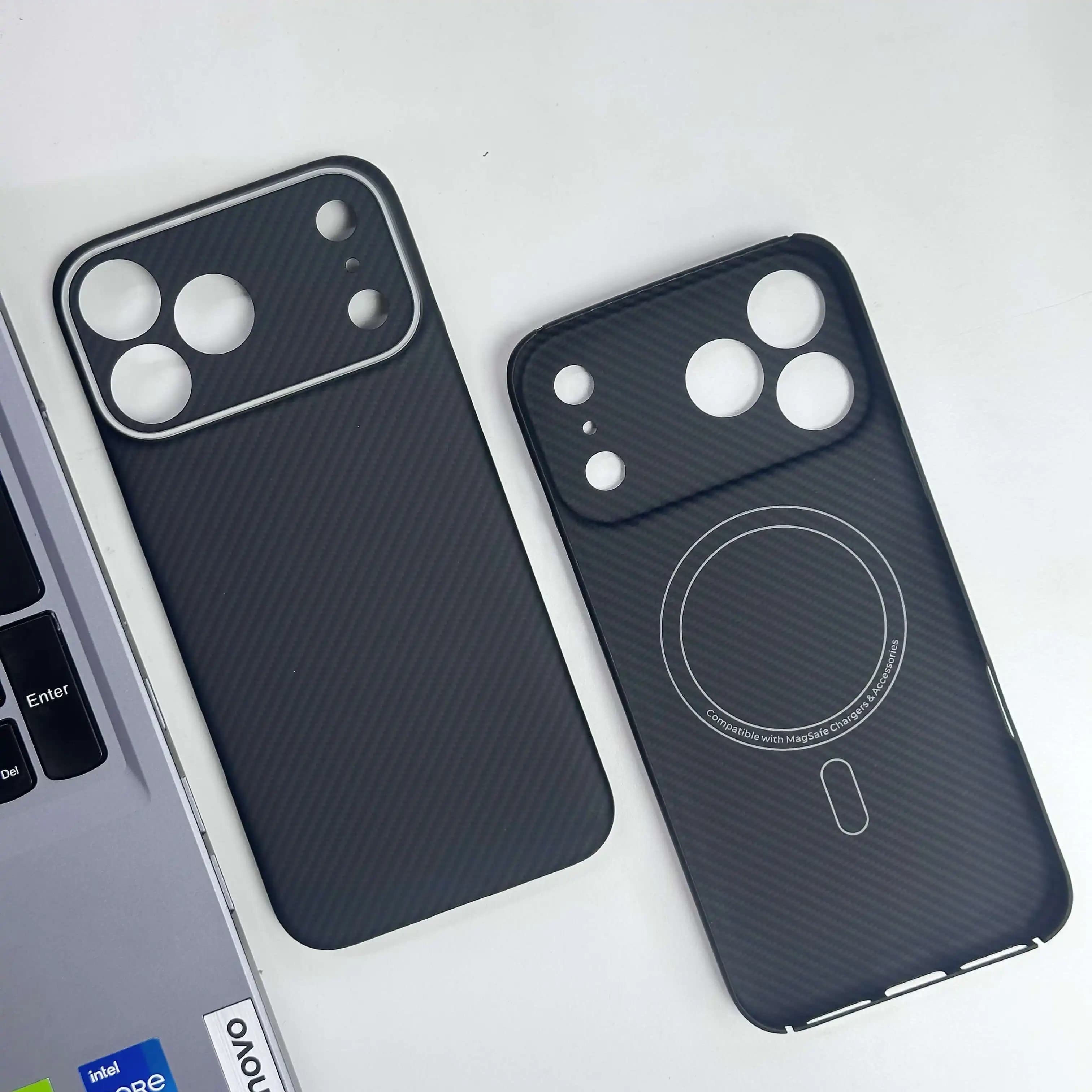 Luxury Real Kevlar Case for iPhone 17 Pro Max, 600D/1500D Aramid Fiber Magnetic MagSafe Cover, Ultra Thin Shockproof Phone Case