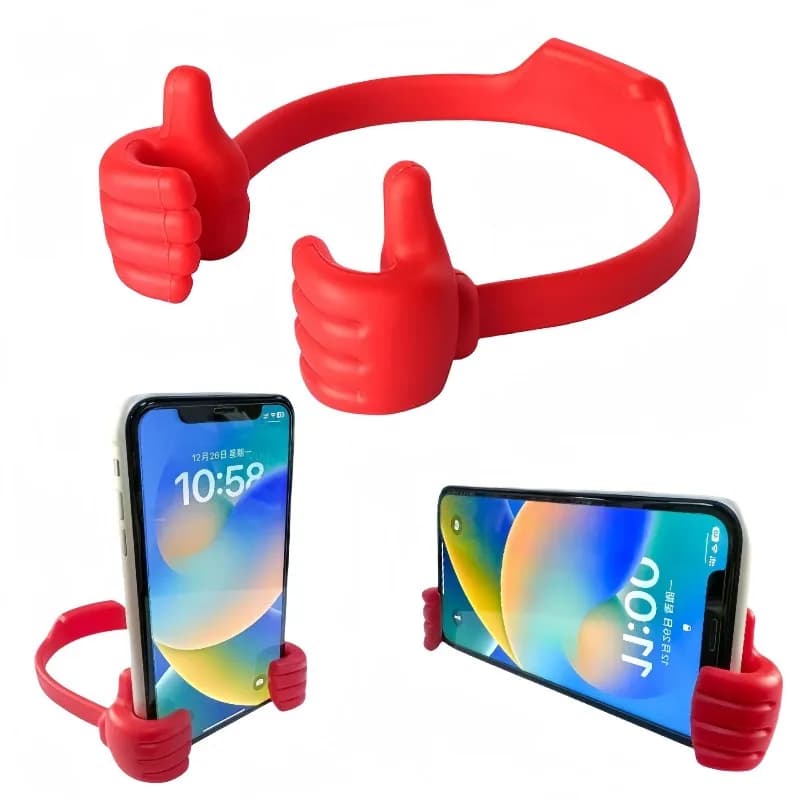 1pcs Thumbs Up Phone Stand Adjustable Creative Desk Holder for Smartphone Tablet Hands Free Viewing