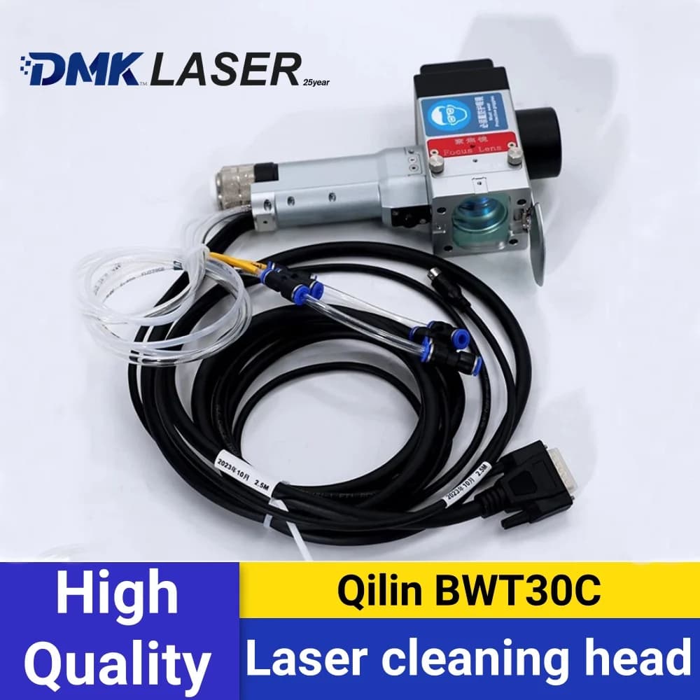QILIN BWT30C Double Pendulum Laser Cleaning Head Double Aix Swing Rust Removal Gun For Metal/Wood/oil Cleaning machine 2000W