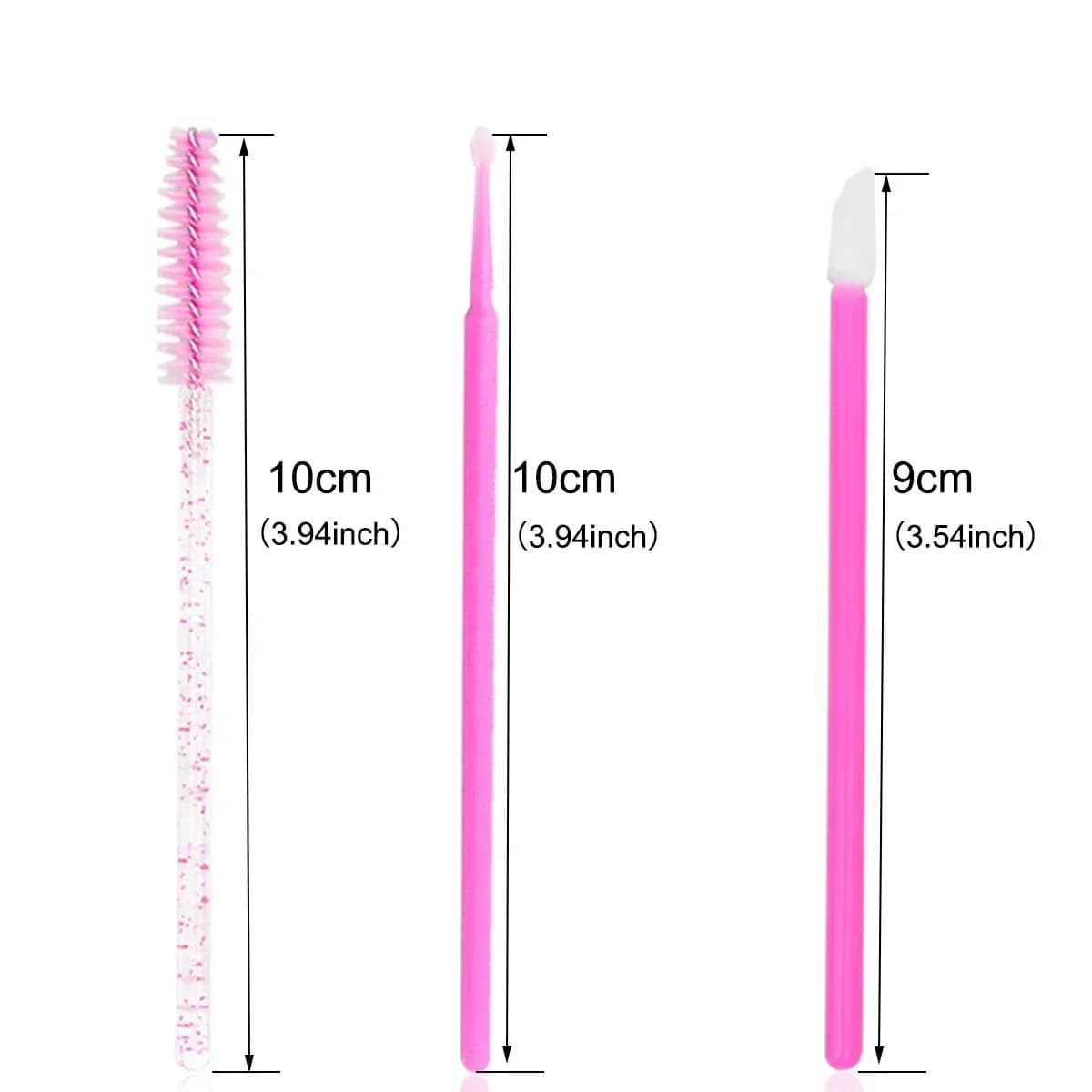 200Pcs Disposable Eyelash Brush Lash Extesion Mascara Wands Makeup Applicators Spoolies Tools Set Lipstick Lip Gloss Brush