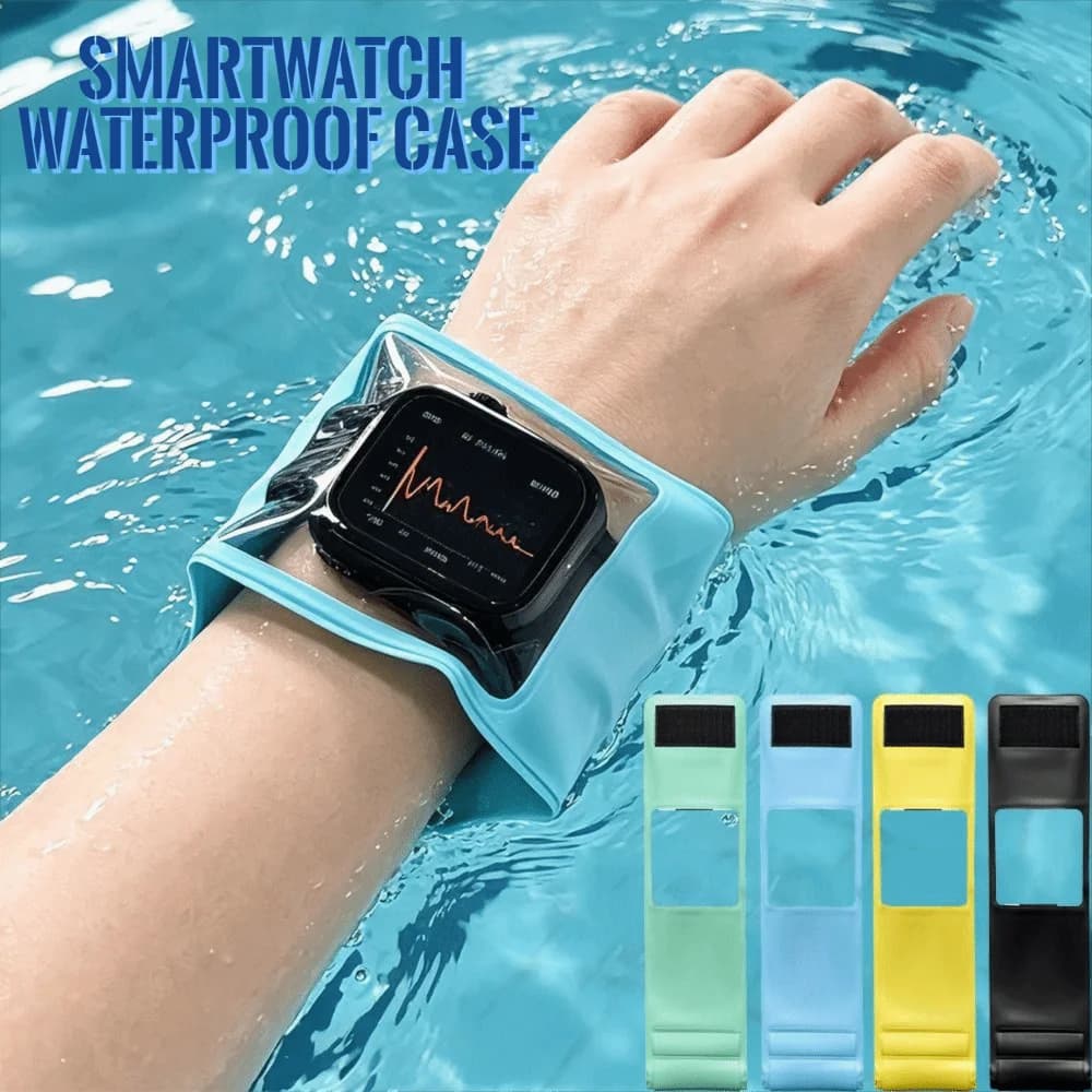 Touch Screen Smartwatch Waterproof Case Portable IPX8 Waterproof Underwater Watch Protective Cover Transparent Window Leakproof