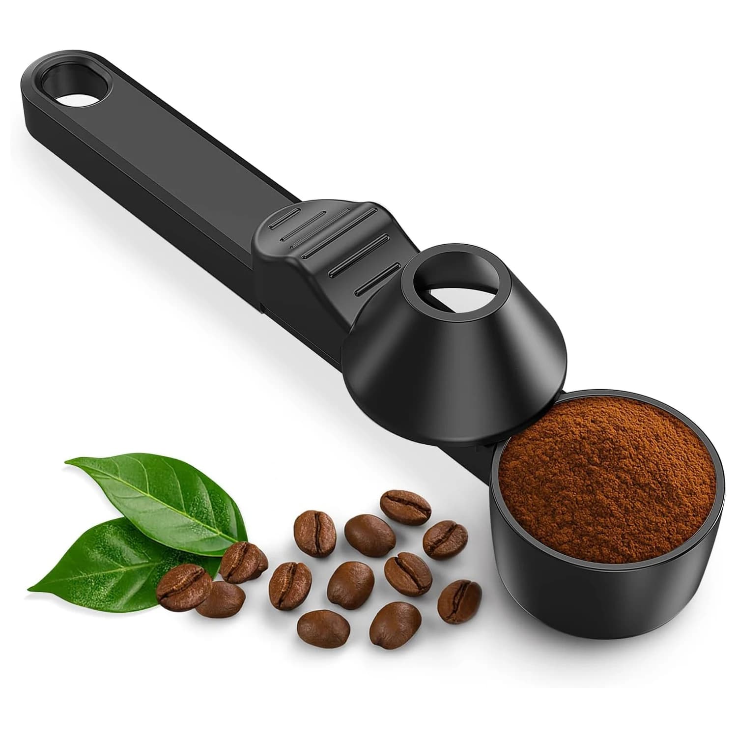 Coffee Scoop Funnel for Reusable Coffee Pods Measuring Spoon for Ground Coffee Protein Powder Tea,Funnel Design Without Spilling