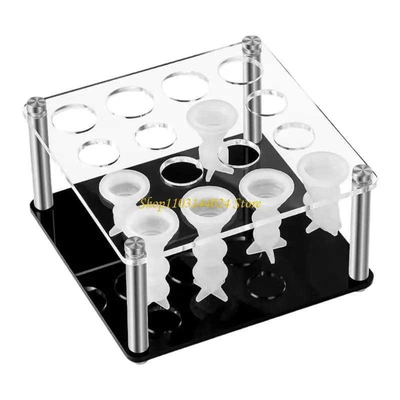 N5KE Supporto in acrilico per rack per stampi per scacchi professionali per set giochi Strumenti per creazione gioielli