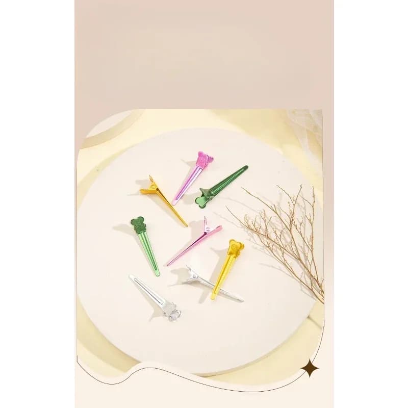 20Pcs/Set Salon Dividing Duck Bill Clips Multicolor Metal Hairdressing Sectioning Non-Slip Alligator Hair Pins Barre