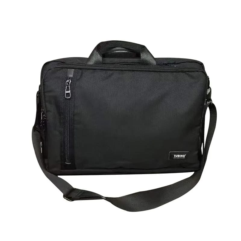 Multifunctional simple Double shoulder cross-body hand-held single shoulder bag Practical zipper compartment laptop compar