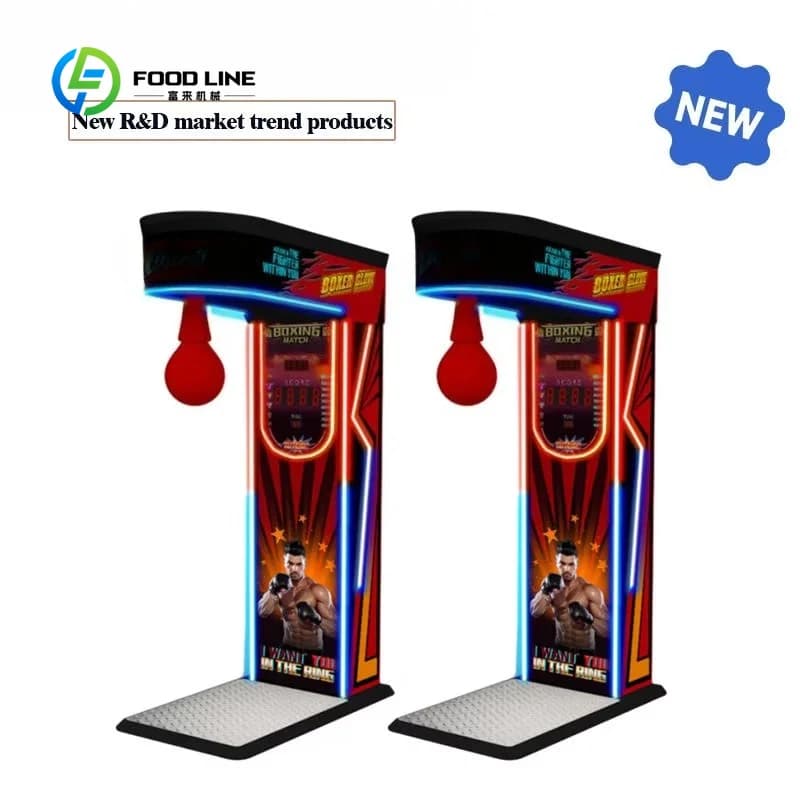 Customized Boxing Arcade Street Amusement Coin Operated Games Electronic Sports Ultimate Big Punching Bag Vending Machine