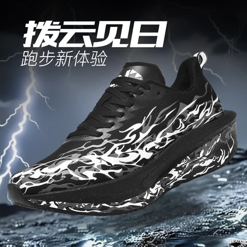 Scarpe Professionali da Maratona per Uomo con Assorbimento degli Urti, Suola Antiscivolo, Traspiranti in Mesh, Sneakers per Allenamento Atletico