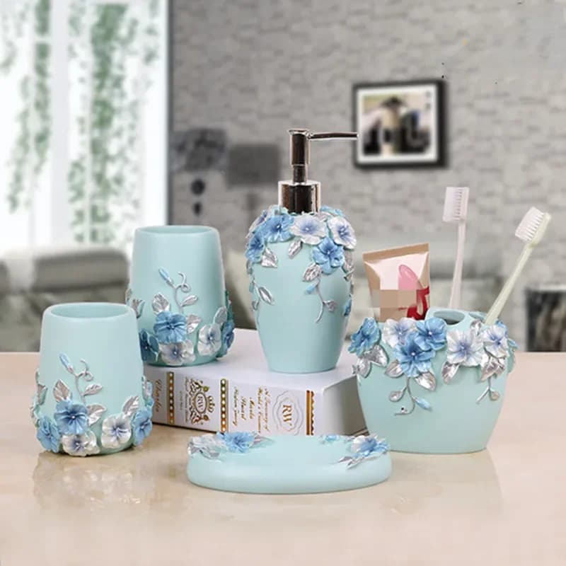 Accessori per la decorazione del bagno nordico Set di forniture per il bagno