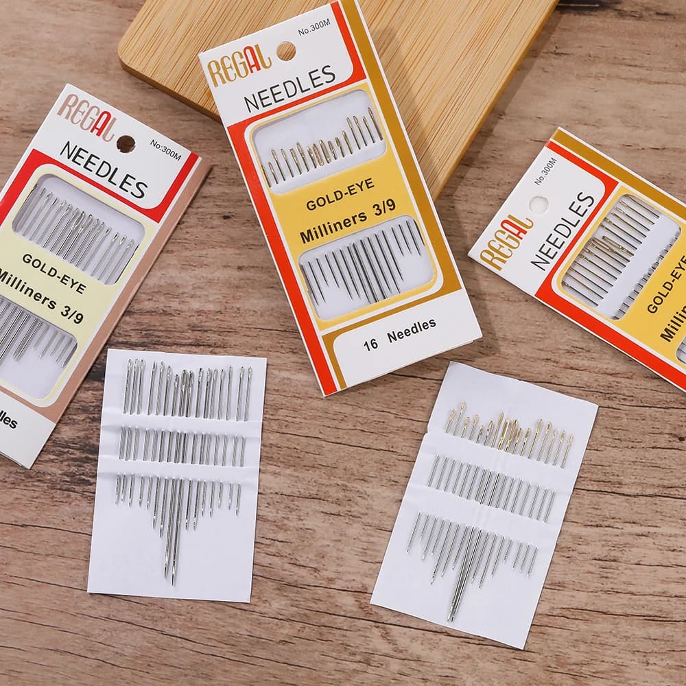 16 Pz/set Foro Laterale Aghi Per Cucire Ciechi Aghi Per Anziani Per Cucire A Mano Per Cucire Spille FAI DA TE Casa Auto Filettatura Ago
