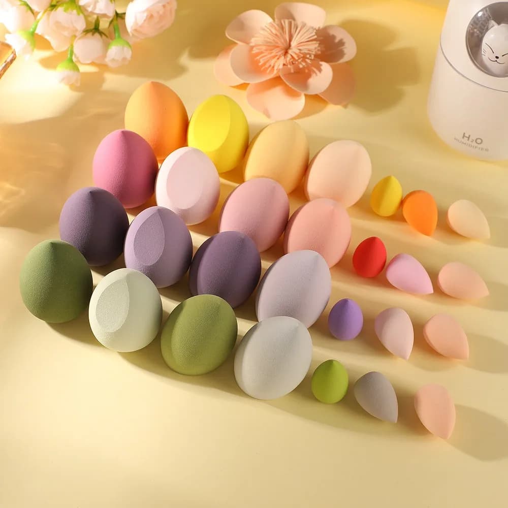 7Pcs Makeup Sponge Cosmetic Puff Blender Beauty Egg Foundation Sponges Powder Puffs Make Up Accessories Women Makeup Tools