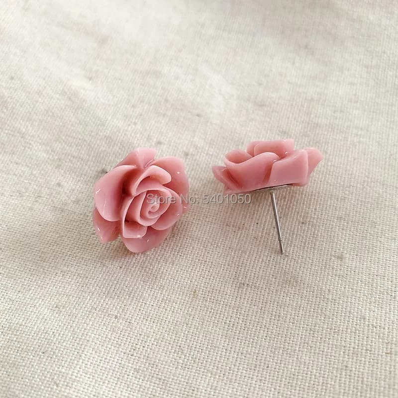 Sailor Kino Makoto/ Sailor Jupiter Cosplay Accessory Earrings Rose Flower Stud Earrings