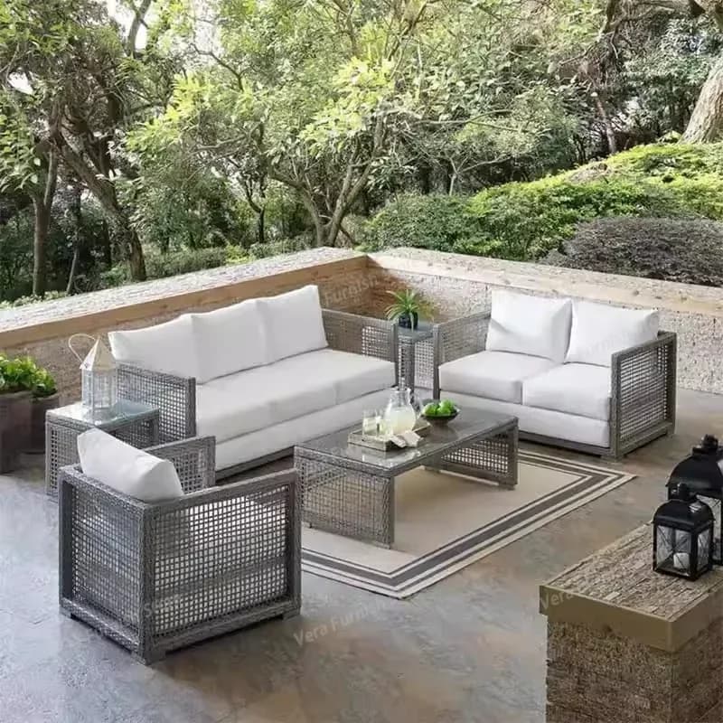 Sedia da Giardino Nordica, Divani da Esterno, Divani Moderni per Balcone e Giardino, Mobili dal Design Minimalista per Gaming, Gartenstuhl Lshysf