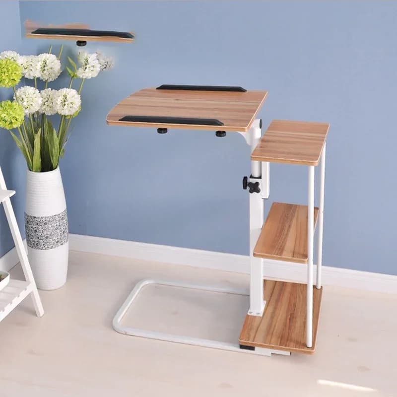 Aggiorna il computer di sollevamento tavolo per laptop mobile pieghevole regolabile in altezza accanto al tavolo per notebook portatile letto pigro portatile in piedi D