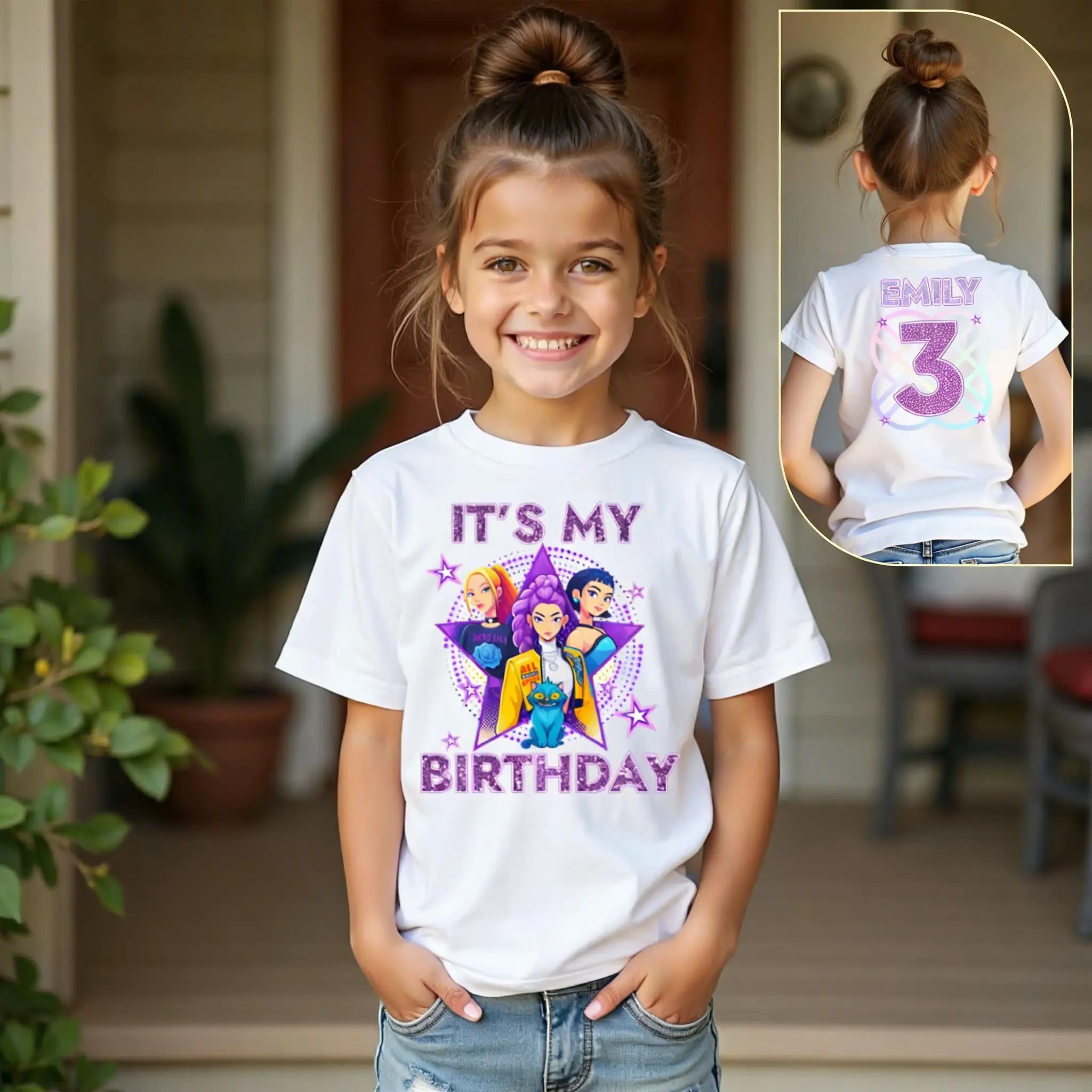 T-shirt K-Pop Man Woman Demon Hunters 2026 Y2k Print Number Birthday Sleeve T-shirt Court Clothing Genitore-Son Top Summer Streetwear