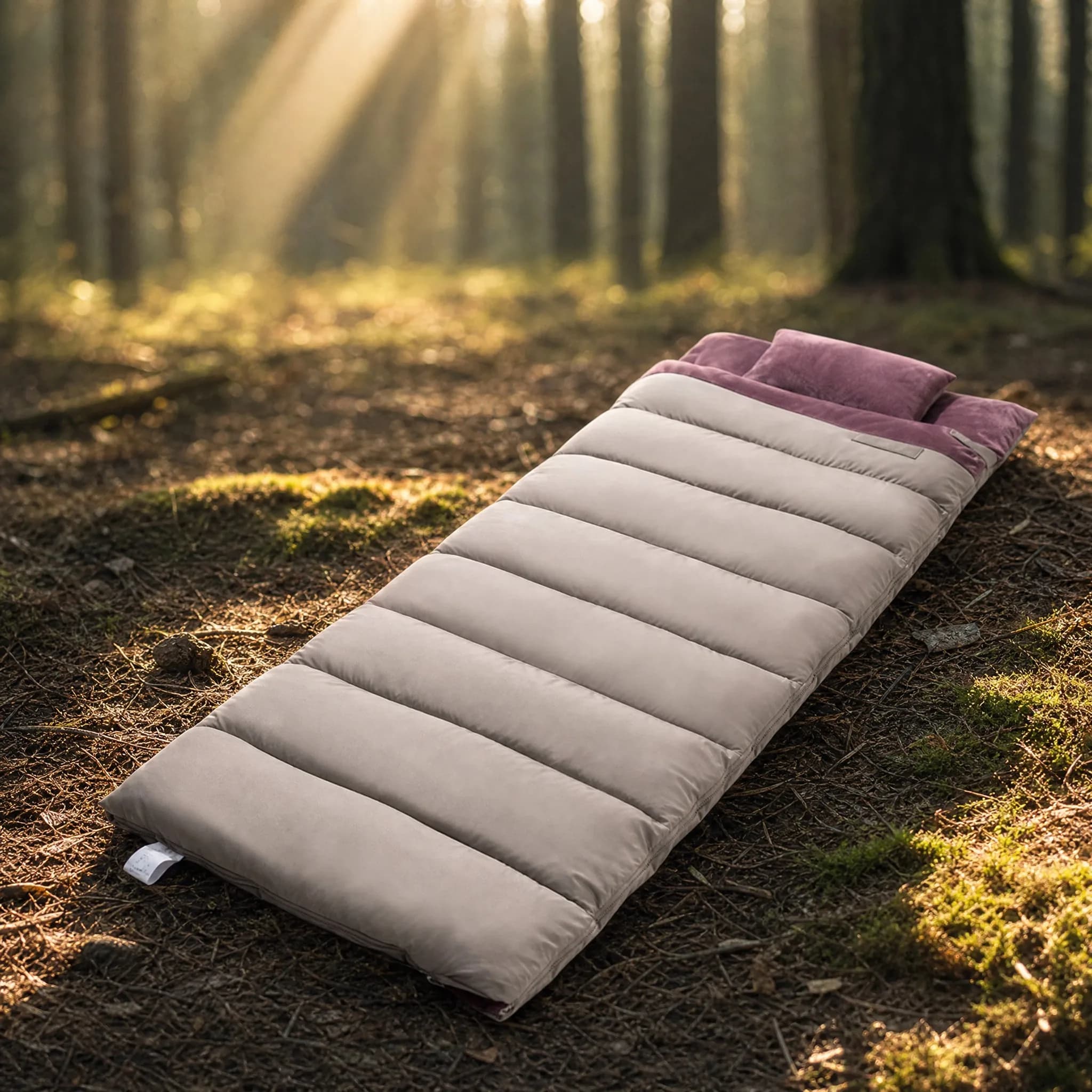Envelope Sleeping Bag Iris Purple, Thickened Warm Breathable, Cold Weather Outdoor Camping Travel Gear for Adults Use