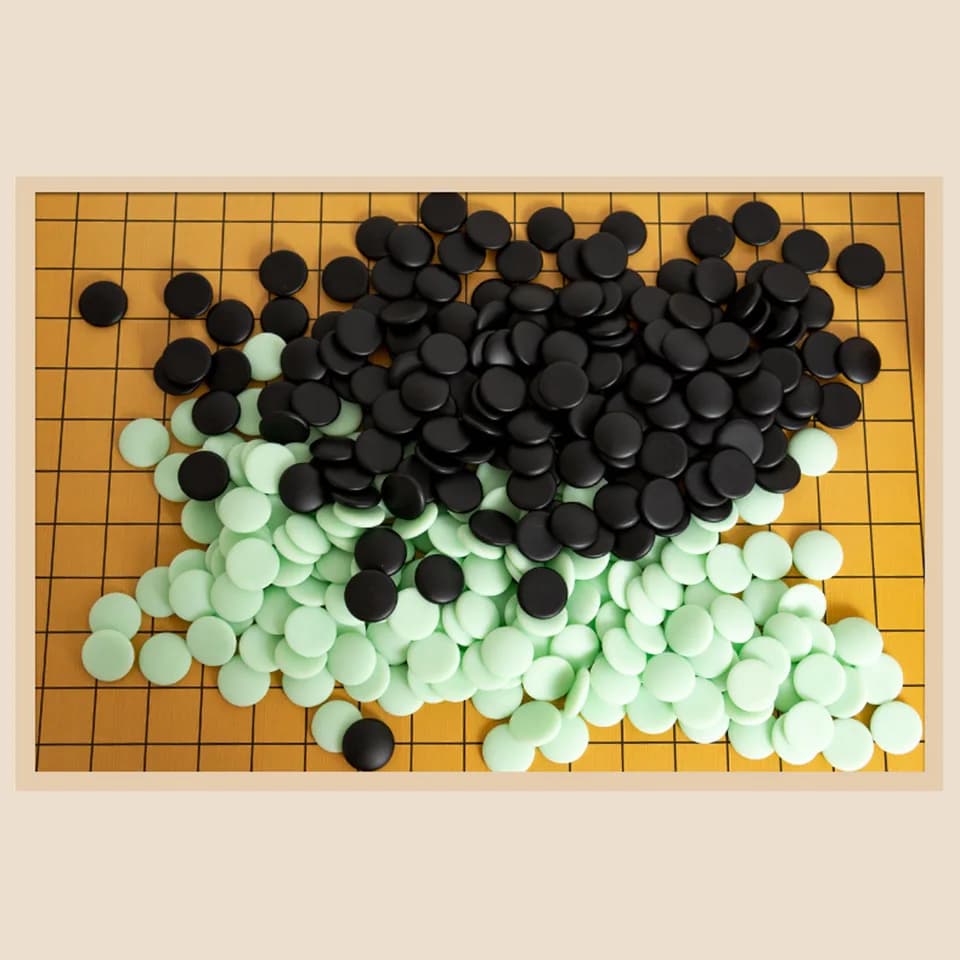 361 Pezzi Weiqi Piece Go Pezzi degli Scacchi D: 2.2 cm Per 19 Strada No Scacchiera Cinese Vecchio Gioco Dama Internazionale Regalo BSTFAMLY