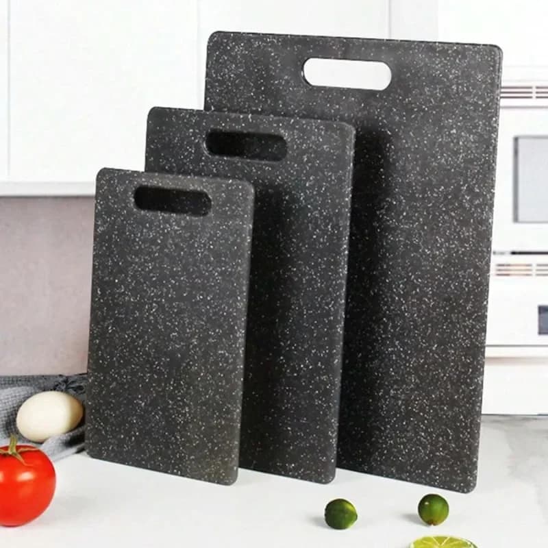 PP cutting board with marble structure Antibacterial and anti-moulding cutting table for kitchen vegetables Dishwasher washable
