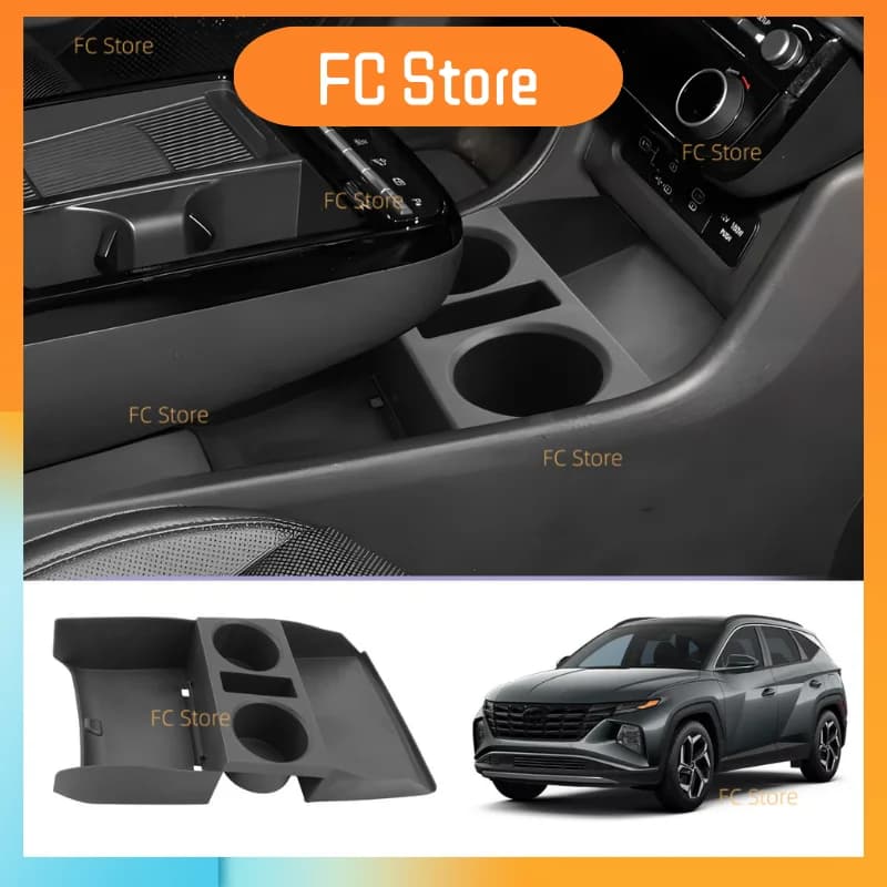 Lower Console Organizer For 2025 Hyundai Tucson Accessories Center Console Organizer Cup Holder Insert Cup Holder Organizer