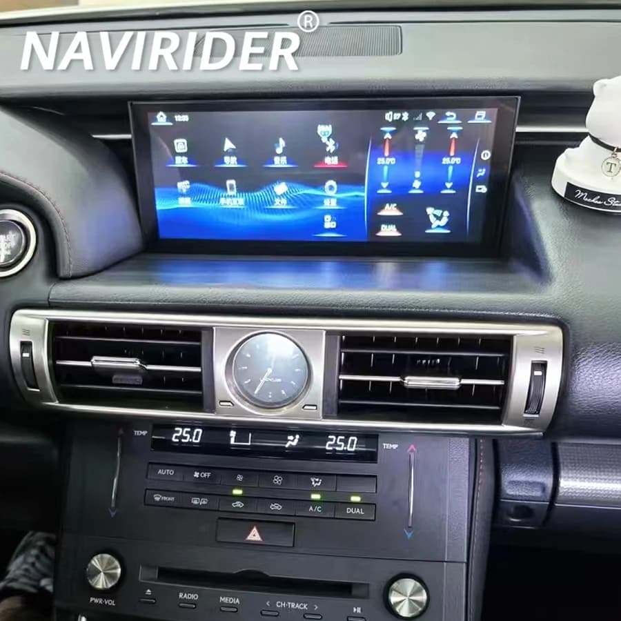 10.25 pollici Per Lexus RC IS Autoradio Android 13 Autoradio Schermo Multimediale GPS Navi Lettore Video WIFI 4G BT DSP RDS DVD CarPlay