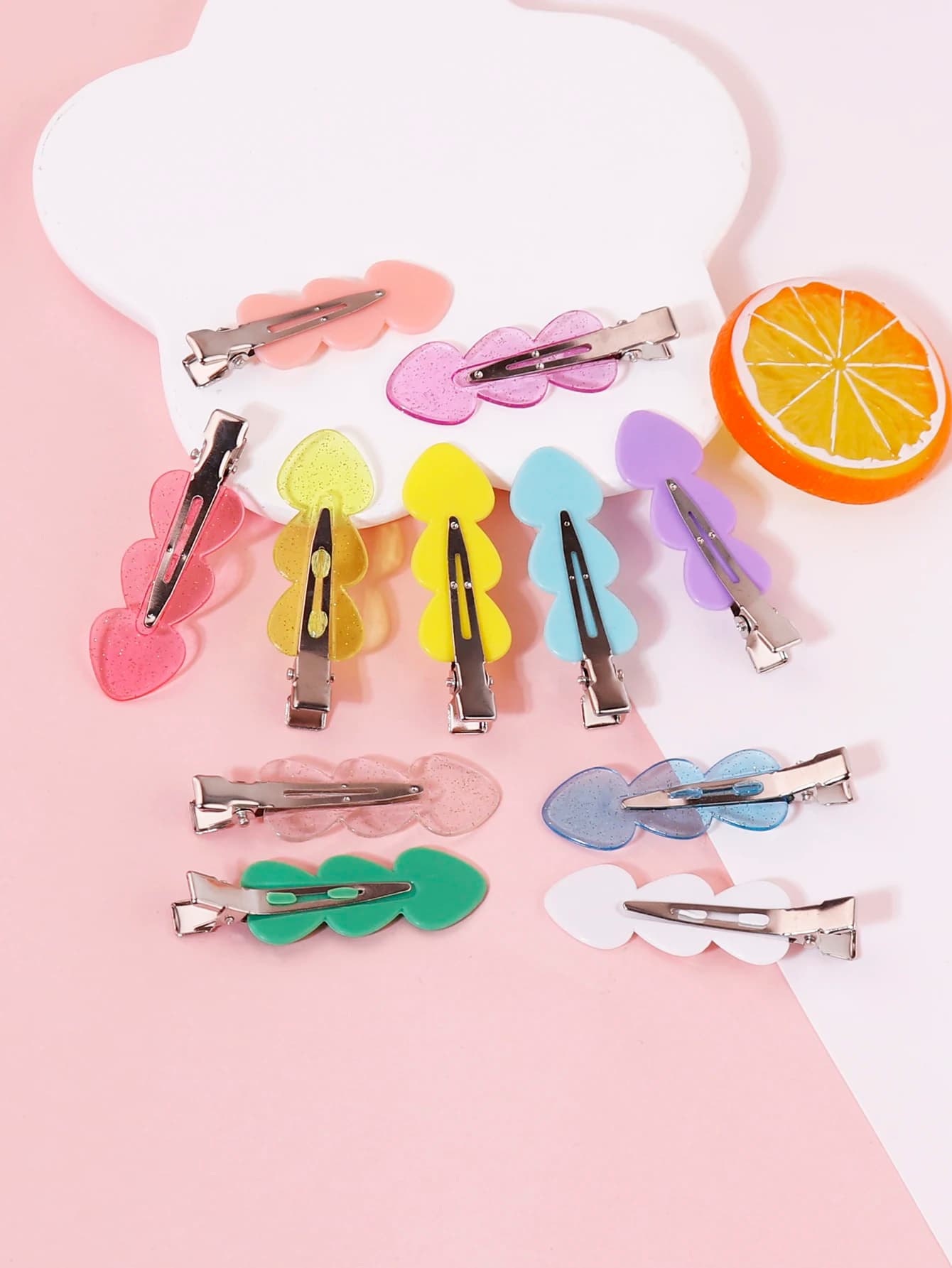 Women's striped side hair clips, non-slip, portable and versatile for hairstyle and woven, special for real hair wigs