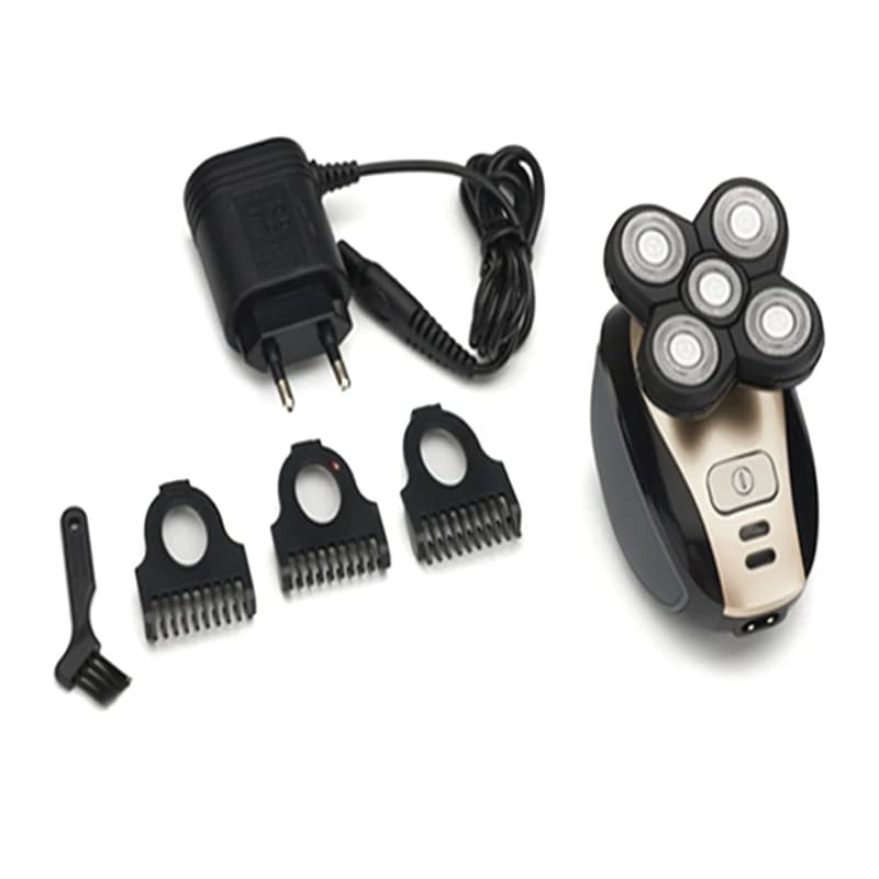 5 in 1 4D Rotating Electric Shaver Hair Satin Trimmer Clipper Cordless Waterproof USB Rechargeable Kit for Men's Toiletry