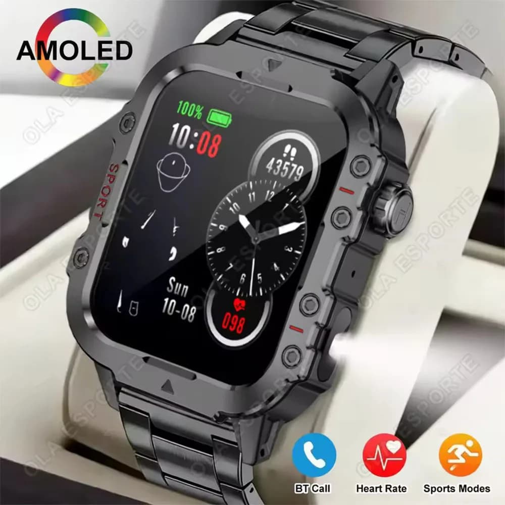New LED Men Smartwatch Bluetooth Talking Smartwatch Multi Sport Mode Health Monitor Outdoor Sport Smart Watch For Android R30Max