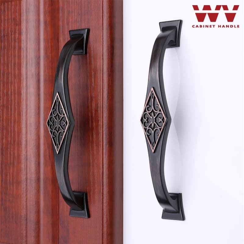 YM Maniglie portaoggetti per armadietti da cucina antichi Cassettiere da 96 mm Guardaroba Manopole in ottone rosso bronzo Hardware per cassetti Maniglie per porte per mobili