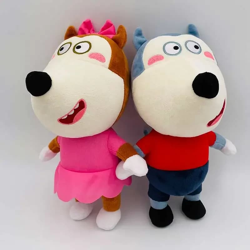 Peluche Wolfoo da 30 cm, personaggio anime, peluche di Lucy Wolf, cuscino morbido, regalo per fan e amici, compleanno