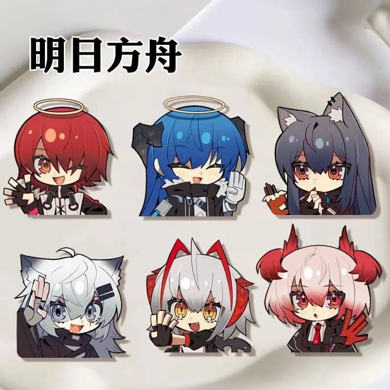 6PCS Anime Arknights Civilight Eterna Distintivo carino Giacca Jeans Spilla Collezione Regalo di Halloween Accessorio Spilla Ornamento
