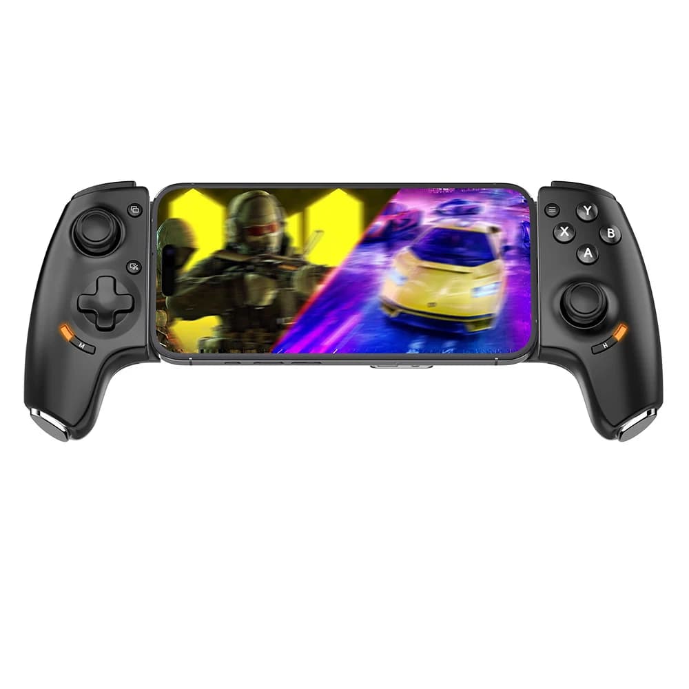 Controller mobile cablato AB01 per Switch/iOS/Android/PC, gamepad wireless con joystick e trigger effetto Hall, ventola di raffreddamento, chiave macro