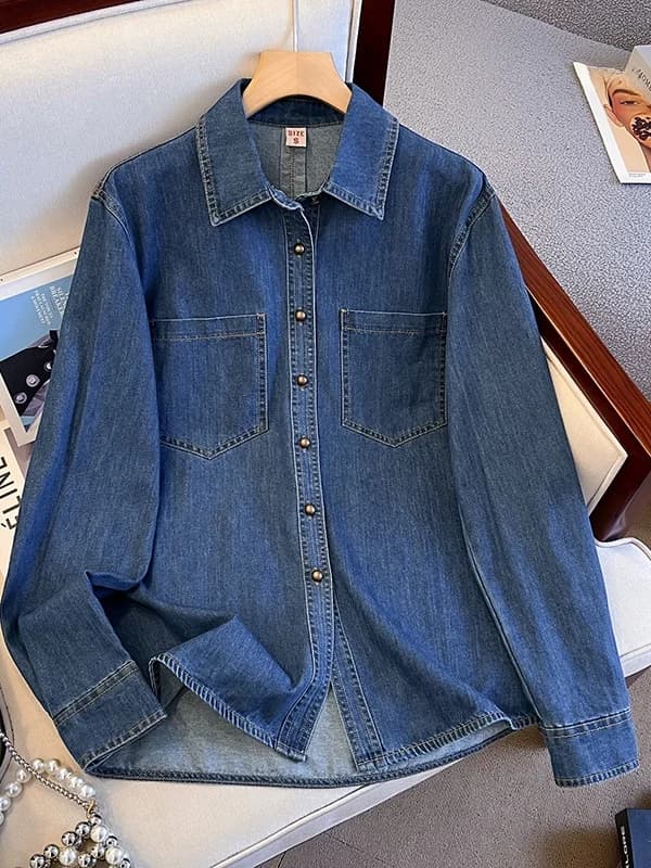 Gonna in Denim Coreana a Strati con Spalle Scoperte, Design Unico a Maniche Lunghe, Moda Autunnale, Jeans a Tubo Dritto per il Lavoro