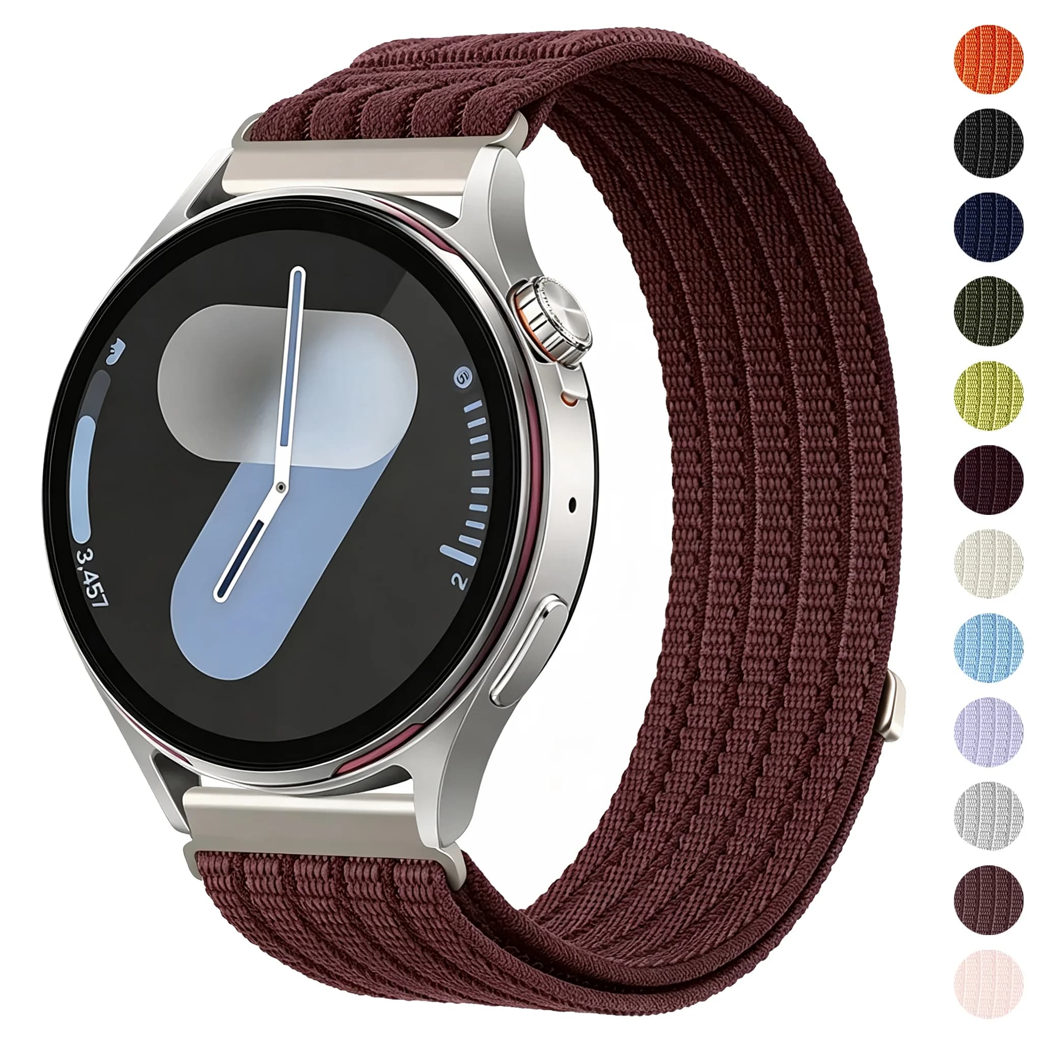 18/20/22mm Braided Strap For Samsung Galaxy Watch 7 6 5 4 Classic Nylon Loop Bracelet For Huawei Watch GT6 5 4/GT Runner 2 Band