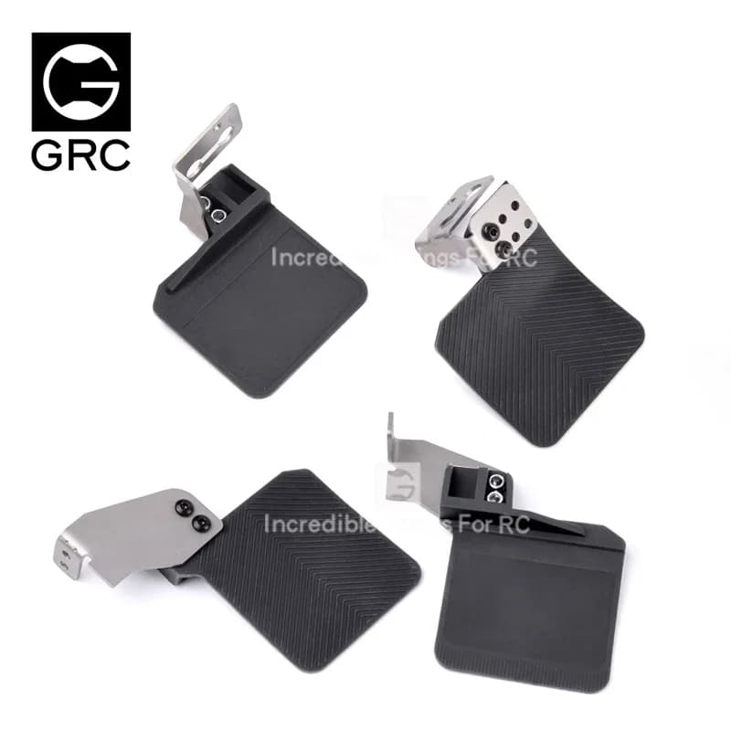 Parafango in gomma GRC con staffa in acciaio inossidabile Parafango per 1/10 RC Crawler TRX4 Benz G500 TRX6 G63 Parti opzionali di aggiornamento # G145D