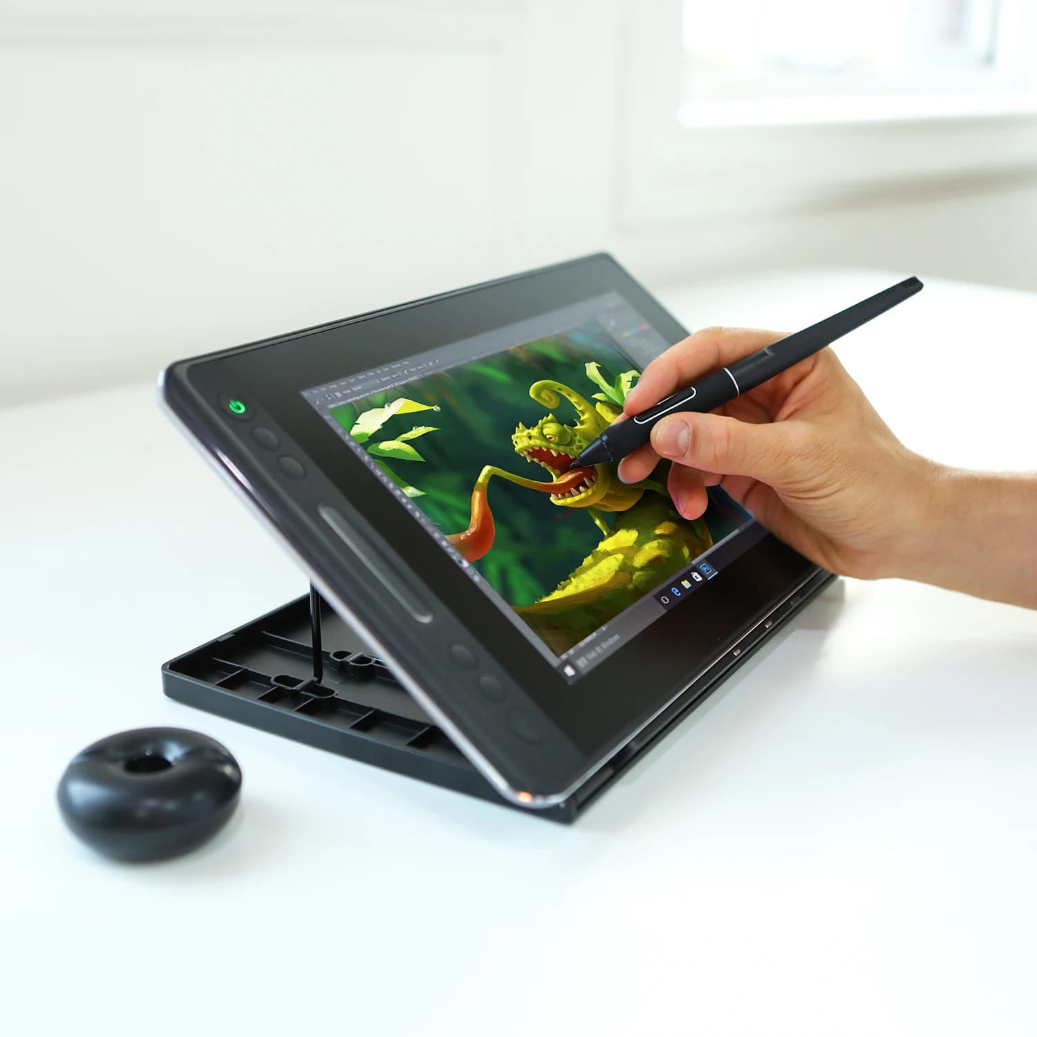 Huion Kamvas Pro 12 Tavoletta grafica Schermo 120% Srgb Supporto inclinabile Stilo Penna da disegno senza batteria Display Monitor 11,6 pollici