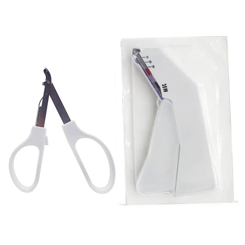Set Chirurgico Sterile per Sutura Cutanea 35W: Pinzatrice per Pelle e Estrattore di Chiodi Adatto per Sutura Superficiale e Rimozione Chiodi