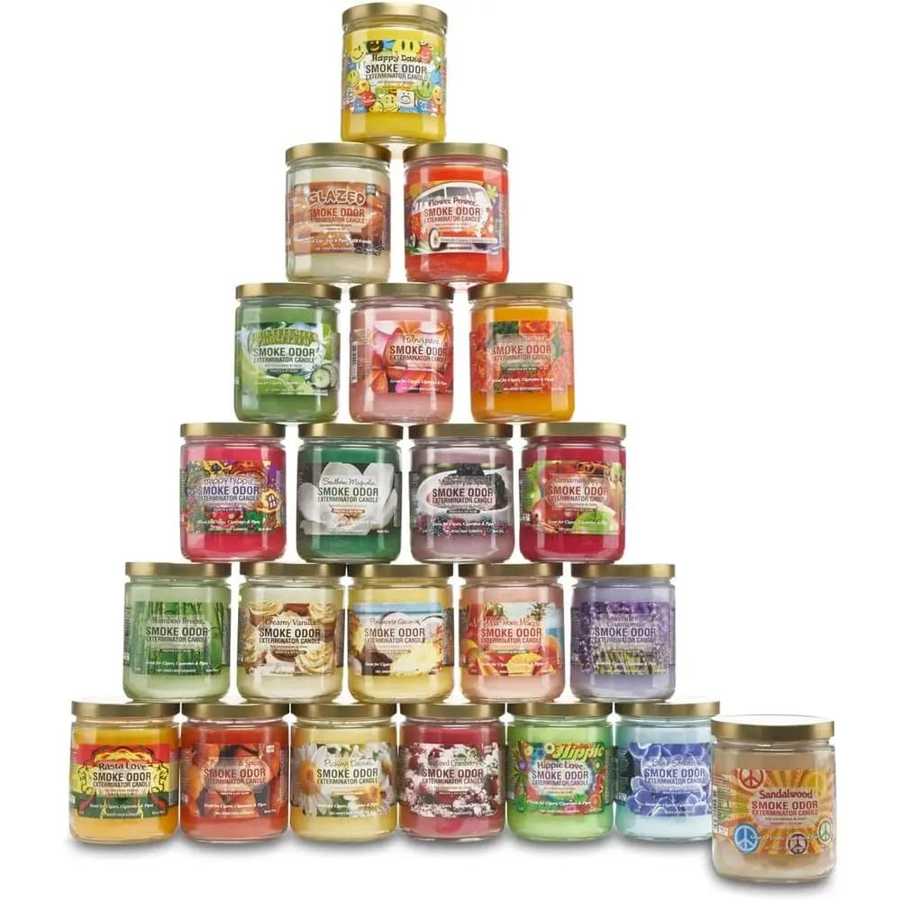 Confezione Grande di Candele Profumate per Rimuovere Fumo e Odori di Cucina - 12 Pezzi con Fragranze Assortite